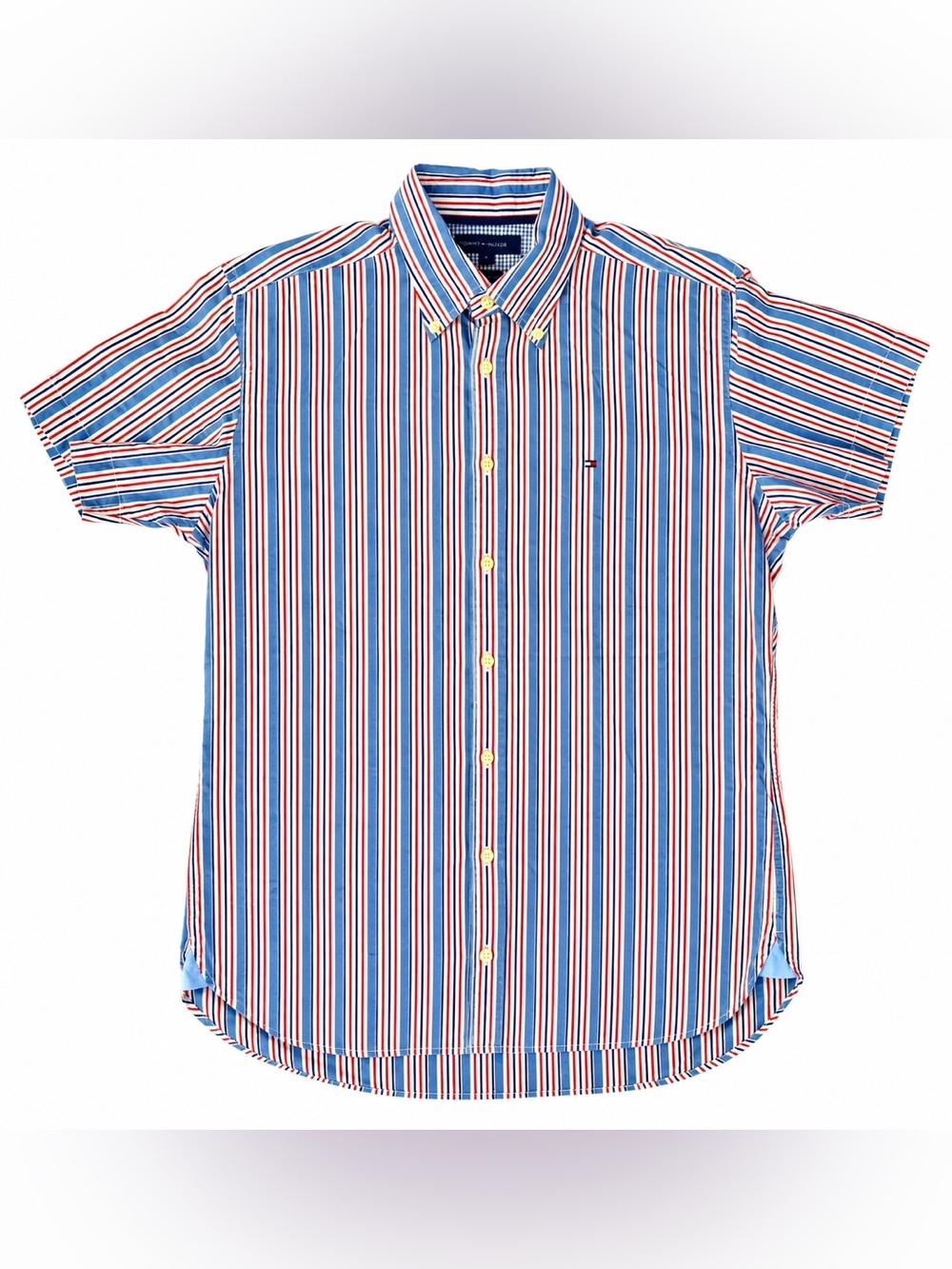 Men’s Short Sleeve Button Down Shirt | Size Large
